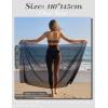 image:imageEkouaer Women Sarong Chiffon Bathing Suit Cover Up Long Beach Bikini Wraps Sheer Swim Suit Coverup 2026 Pareo for WomenPure Red