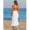 image:imageEkouaer Women Sarong Chiffon Bathing Suit Cover Up Long Beach Bikini Wraps Sheer Swim Suit Coverup 2026 Pareo for WomenPure White