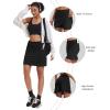 image:imageEkouaer Womens Active Performance Skort Lightweight Skirt for Running Tennis Golf Workout SportsAblack