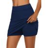 image:imageEkouaer Womens Active Performance Skort Lightweight Skirt for Running Tennis Golf Workout SportsAnavy Blue