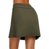 image:imageEkouaer Womens Active Performance Skort Lightweight Skirt for Running Tennis Golf Workout SportsArmygreen