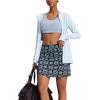 image:imageEkouaer Womens Active Performance Skort Lightweight Skirt for Running Tennis Golf Workout SportsBlack Flower