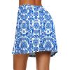 image:imageEkouaer Womens Active Performance Skort Lightweight Skirt for Running Tennis Golf Workout SportsBlue Flower