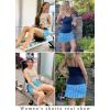image:imageEkouaer Womens Active Performance Skort Lightweight Skirt for Running Tennis Golf Workout SportsBlue Ocean