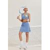 image:imageEkouaer Womens Active Performance Skort Lightweight Skirt for Running Tennis Golf Workout SportsBlue Pattern