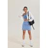 image:imageEkouaer Womens Active Performance Skort Lightweight Skirt for Running Tennis Golf Workout SportsBlue Pattern