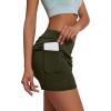 image:imageEkouaer Womens Active Performance Skort Lightweight Skirt for Running Tennis Golf Workout SportsBpocketsarmy Green
