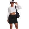 image:imageEkouaer Womens Active Performance Skort Lightweight Skirt for Running Tennis Golf Workout SportsBpocketsblack