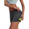 image:imageEkouaer Womens Active Performance Skort Lightweight Skirt for Running Tennis Golf Workout SportsBpocketsgrey