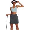 image:imageEkouaer Womens Active Performance Skort Lightweight Skirt for Running Tennis Golf Workout SportsBpocketsgrey