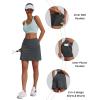image:imageEkouaer Womens Active Performance Skort Lightweight Skirt for Running Tennis Golf Workout SportsBpocketsgrey