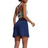 image:imageEkouaer Womens Active Performance Skort Lightweight Skirt for Running Tennis Golf Workout SportsBpocketsnavy Blue