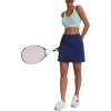image:imageEkouaer Womens Active Performance Skort Lightweight Skirt for Running Tennis Golf Workout SportsBpocketsnavy Blue