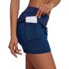 image:imageEkouaer Womens Active Performance Skort Lightweight Skirt for Running Tennis Golf Workout SportsBpocketsnavy Blue