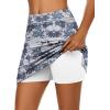 image:imageEkouaer Womens Active Performance Skort Lightweight Skirt for Running Tennis Golf Workout SportsCamo 02