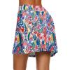 image:imageEkouaer Womens Active Performance Skort Lightweight Skirt for Running Tennis Golf Workout SportsColorful Leaf Print