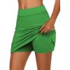image:imageEkouaer Womens Active Performance Skort Lightweight Skirt for Running Tennis Golf Workout SportsDark Green