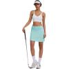 image:imageEkouaer Womens Active Performance Skort Lightweight Skirt for Running Tennis Golf Workout SportsGreen