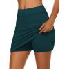 image:imageEkouaer Womens Active Performance Skort Lightweight Skirt for Running Tennis Golf Workout SportsGreen Jade