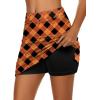 image:imageEkouaer Womens Active Performance Skort Lightweight Skirt for Running Tennis Golf Workout SportsLantern Orange
