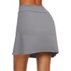 image:imageEkouaer Womens Active Performance Skort Lightweight Skirt for Running Tennis Golf Workout SportsLight Grey