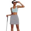 image:imageEkouaer Womens Active Performance Skort Lightweight Skirt for Running Tennis Golf Workout SportsLight Grey