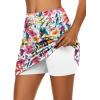 image:imageEkouaer Womens Active Performance Skort Lightweight Skirt for Running Tennis Golf Workout SportsMixed Floral