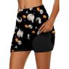 image:imageEkouaer Womens Active Performance Skort Lightweight Skirt for Running Tennis Golf Workout SportsMulti Orange