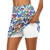 image:imageEkouaer Womens Active Performance Skort Lightweight Skirt for Running Tennis Golf Workout SportsNature Floral