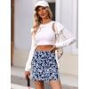 image:imageEkouaer Womens Active Performance Skort Lightweight Skirt for Running Tennis Golf Workout SportsNavy Flower