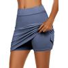 image:imageEkouaer Womens Active Performance Skort Lightweight Skirt for Running Tennis Golf Workout SportsOasis Blue