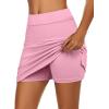 image:imageEkouaer Womens Active Performance Skort Lightweight Skirt for Running Tennis Golf Workout SportsPink