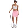 image:imageEkouaer Womens Active Performance Skort Lightweight Skirt for Running Tennis Golf Workout SportsPink