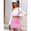 image:imageEkouaer Womens Active Performance Skort Lightweight Skirt for Running Tennis Golf Workout SportsPink Leaf Print