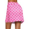 image:imageEkouaer Womens Active Performance Skort Lightweight Skirt for Running Tennis Golf Workout SportsPink Leaf Print