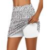 image:imageEkouaer Womens Active Performance Skort Lightweight Skirt for Running Tennis Golf Workout SportsPolka Dots