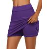 image:imageEkouaer Womens Active Performance Skort Lightweight Skirt for Running Tennis Golf Workout SportsPurple