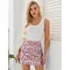 image:imageEkouaer Womens Active Performance Skort Lightweight Skirt for Running Tennis Golf Workout SportsRed Blue Floral
