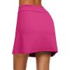 image:imageEkouaer Womens Active Performance Skort Lightweight Skirt for Running Tennis Golf Workout SportsRose Red