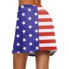 image:imageEkouaer Womens Active Performance Skort Lightweight Skirt for Running Tennis Golf Workout SportsUsa Flag 01