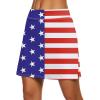 image:imageEkouaer Womens Active Performance Skort Lightweight Skirt for Running Tennis Golf Workout SportsUsa Flag 01
