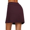 image:imageEkouaer Womens Active Performance Skort Lightweight Skirt for Running Tennis Golf Workout SportsWine Red
