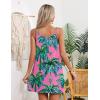 image:imageEkouaer Womens Bathing Suit Cover Up Sleeveless V Neck Swimsuit Coverups Summer Swimwear Beach Cover Ups with PocketsCoconut Tree Pink