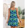 image:imageEkouaer Womens Bathing Suit Cover Up Sleeveless V Neck Swimsuit Coverups Summer Swimwear Beach Cover Ups with PocketsFloral Blue Green