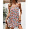 image:imageEkouaer Womens Bathing Suit Cover Up Sleeveless V Neck Swimsuit Coverups Summer Swimwear Beach Cover Ups with PocketsFloral Orange