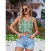 image:imageEkouaer Womens Bathing Suit Cover Up Sleeveless V Neck Swimsuit Coverups Summer Swimwear Beach Cover Ups with PocketsStripe Green