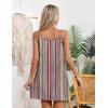 image:imageEkouaer Womens Bathing Suit Cover Up Sleeveless V Neck Swimsuit Coverups Summer Swimwear Beach Cover Ups with PocketsStripe Multicolor