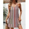 image:imageEkouaer Womens Bathing Suit Cover Up Sleeveless V Neck Swimsuit Coverups Summer Swimwear Beach Cover Ups with PocketsStripe Multicolor
