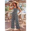 image:imageEkouaer Womens Casual Loose Jumpsuits One Piece Sleeveless Overalls Printed Long Pant Romper Fashion Boho Jumper with PocketBlack Floral