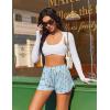 image:imageEkouaer Womens Pajama Shorts 2026 Soft Sleep Shorts Casual Pj Short Comfy Pajama Short Summer Drawstring Pajama BottomsCartoon Cat